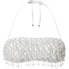 Бикини с топом бандо и бисером