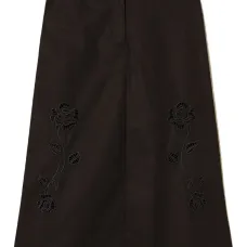 Юбка миди с вышивкой