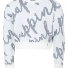 Свитер вязки интарсия с логотипом