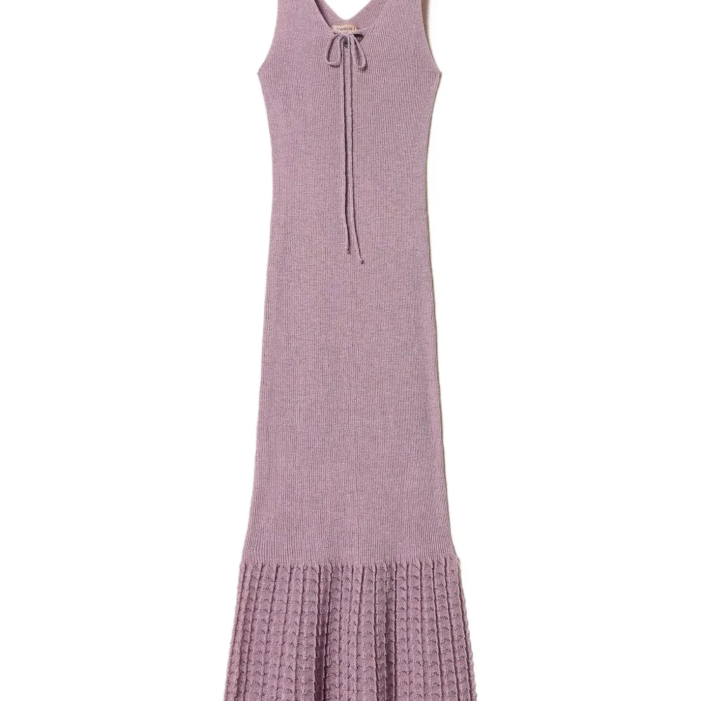 трикотажное платье с завязками трикотажное платье с завязками