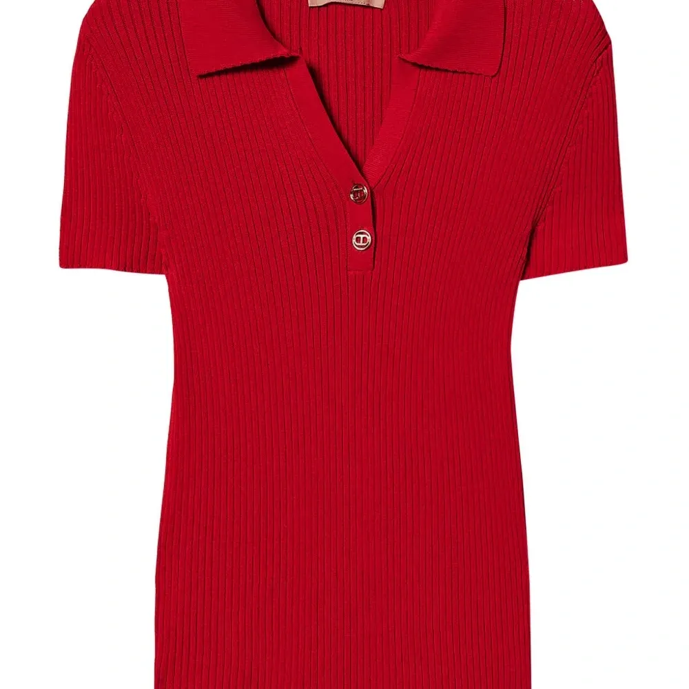 Рубашка поло в рубчик