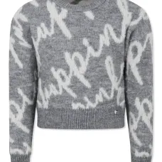 Свитер вязки интарсия с логотипом