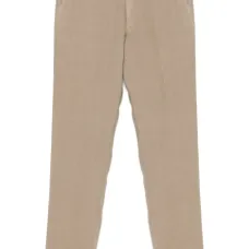 Зауженные льняные брюки