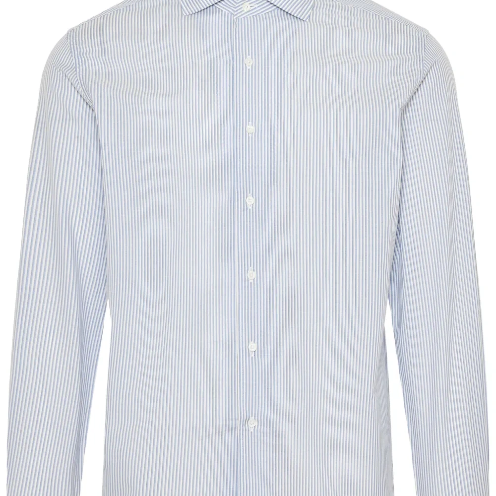 Поплиновая рубашка в полоску