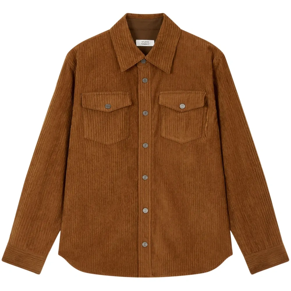 Вельветовая рубашка с карманами