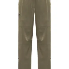 Атласные брюки прямого кроя