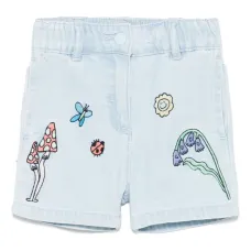 Джинсовые шорты с вышивкой Джинсовые шорты с вышивкой
