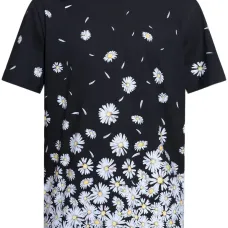 Футболка с цветочным принтом Футболка с цветочным принтом