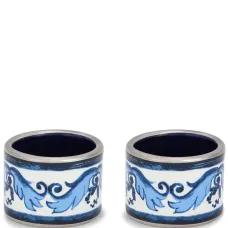 Набор из двух керамических колец для салфеток среднего размера Набор из двух керамических колец для салфеток среднего размера