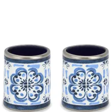 Набор из двух больших фарфоровых колец для салфеток