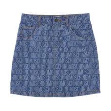 Мини-юбка с жаккардовым логотипом