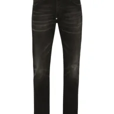 Джинсы с эффектом потертости