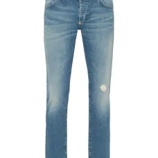 Джинсы с нашивкой-логотипом