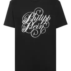 Футболка с вышивкой Plein Coursive