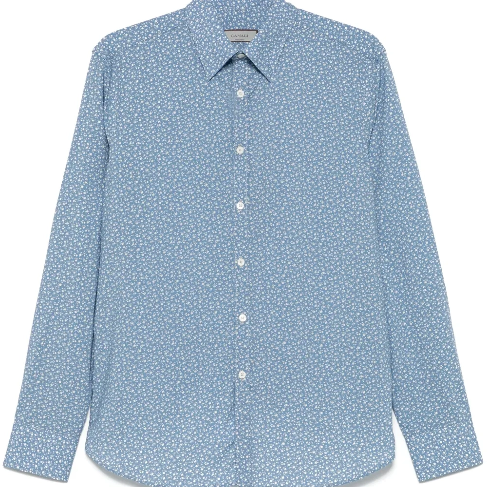 рубашка с цветочным принтом