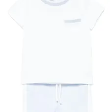 Комплект из атласных шортов и футболки