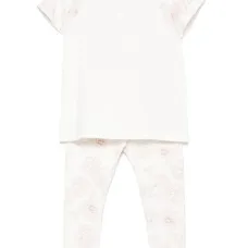 Комплект из топа и брюк с цветочным принтом