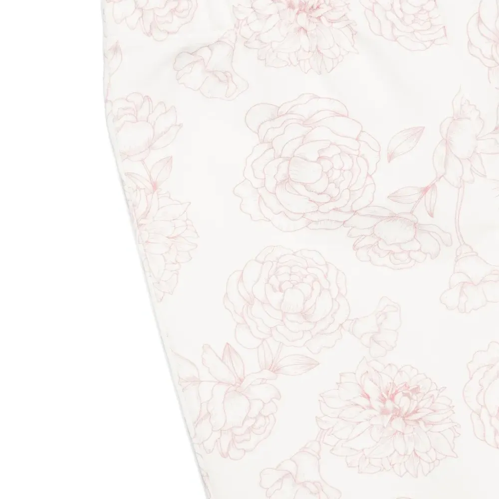 Комплект из топа и брюк с цветочным принтом