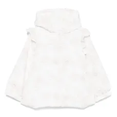 Пуховик с цветочным принтом