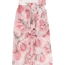 Платье с цветочным принтом