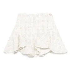 Твидовая юбка с оборками