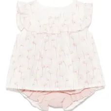 Комплект из топа и шортов с цветочным принтом