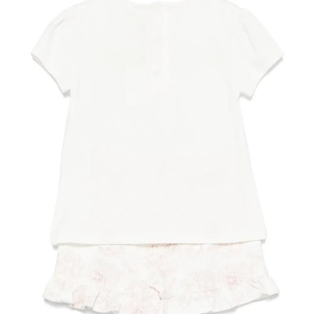 Комплект из топа и шортов с цветочным принтом