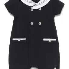 Ромпер с контрастной отделкой