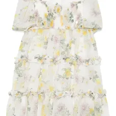 Платье с цветочным принтом