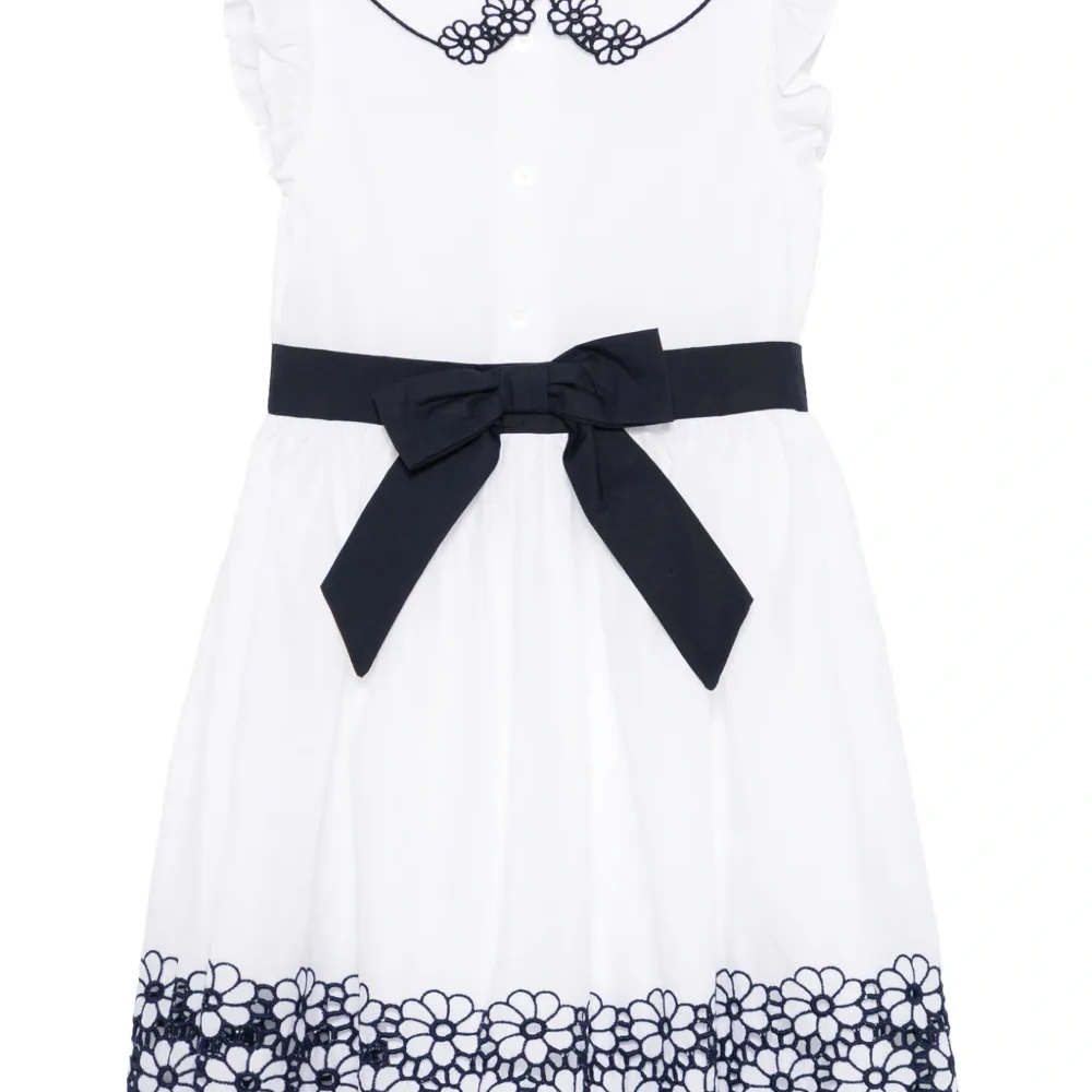 Платье с цветочной вышивкой