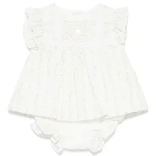 Комплект из топа и блумеров с цветочным принтом