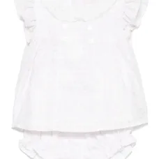 Комплект из топа и блумеров с цветочным принтом