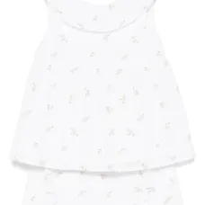 Комплект из платья и шортов с английской вышивкой