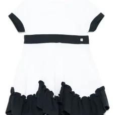 Платье с контрастной отделкой