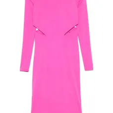 Платье миди с вырезом