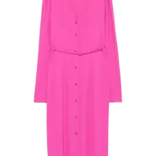 Платье-рубашка со сборками