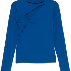 Драпированный топ с вырезом