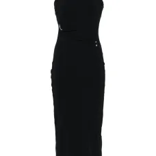 Декорированное платье миди