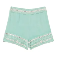 шорты с завышенной талией и вышивкой шорты с завышенной талией и вышивкой
