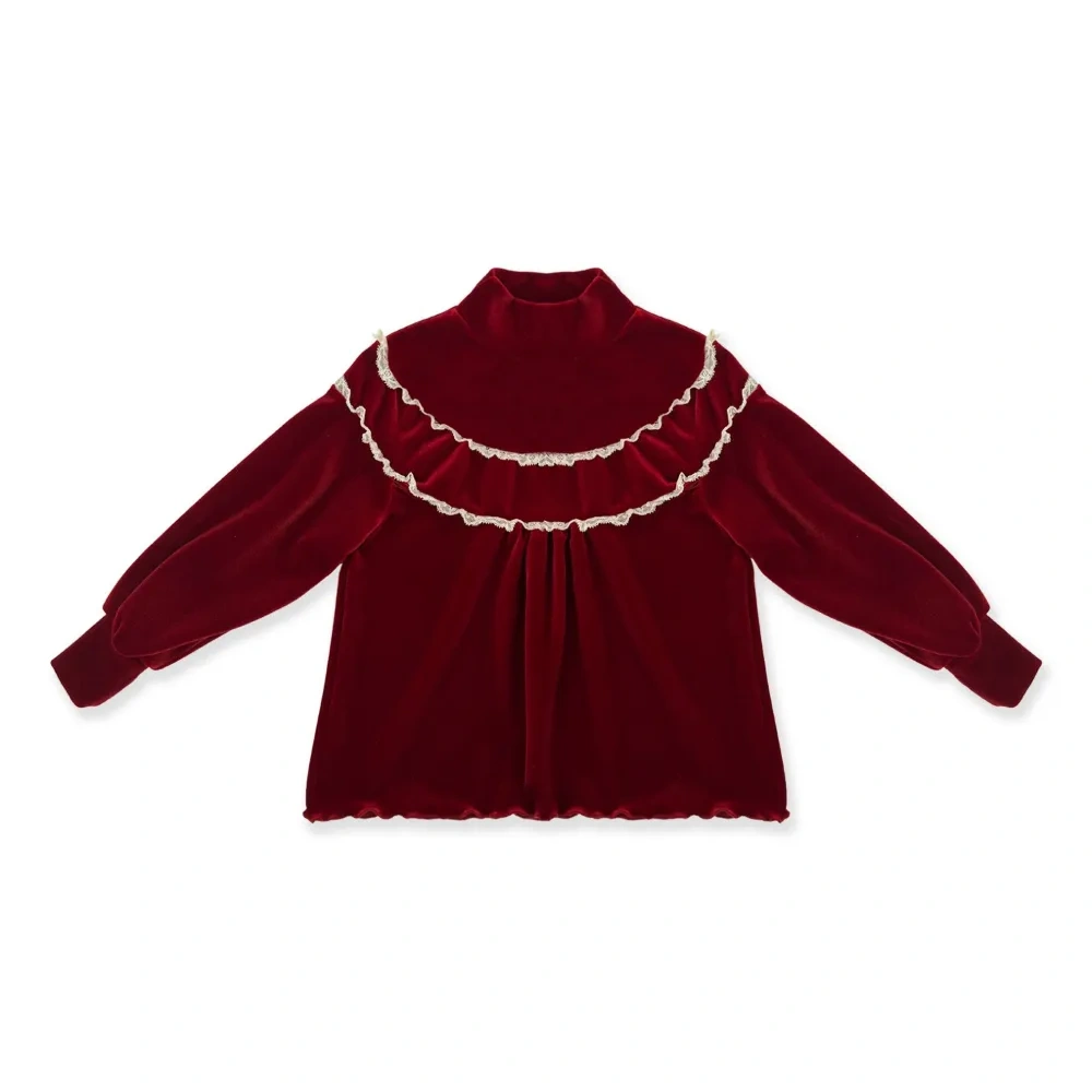 Велюровая блузка