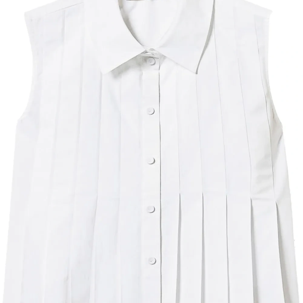 Укороченная рубашка со складками