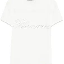 Футболка с логотипом и стразами