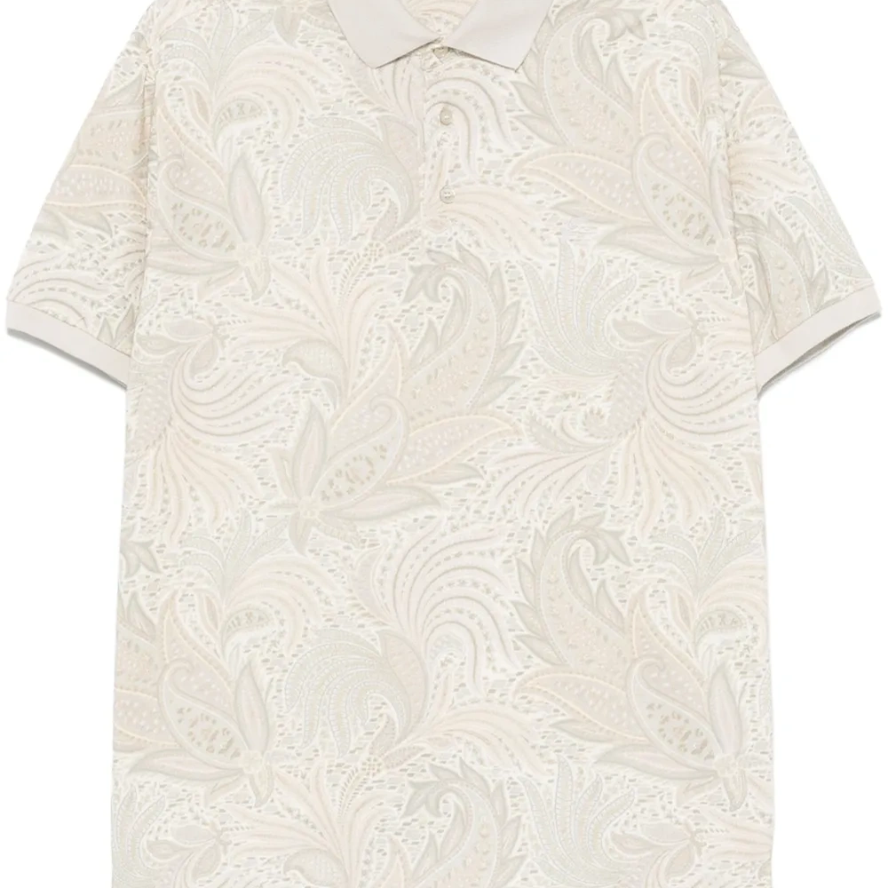 Рубашка поло с принтом пейсли