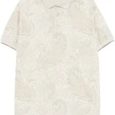 Рубашка поло с принтом пейсли