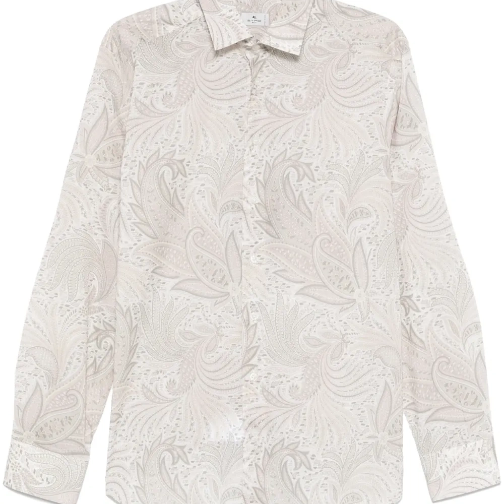 Рубашка с цветочным принтом