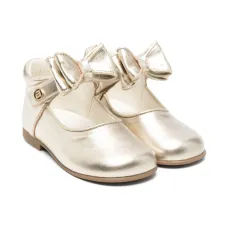 Балетки с эффектом металлик