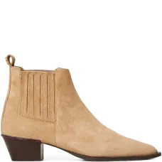 Замшевые ботинки