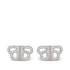 Серьги-гвоздики с логотипом