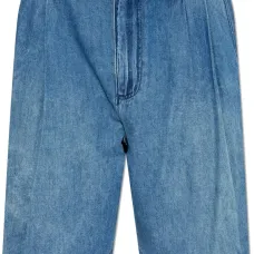 Широкие шорты из денима