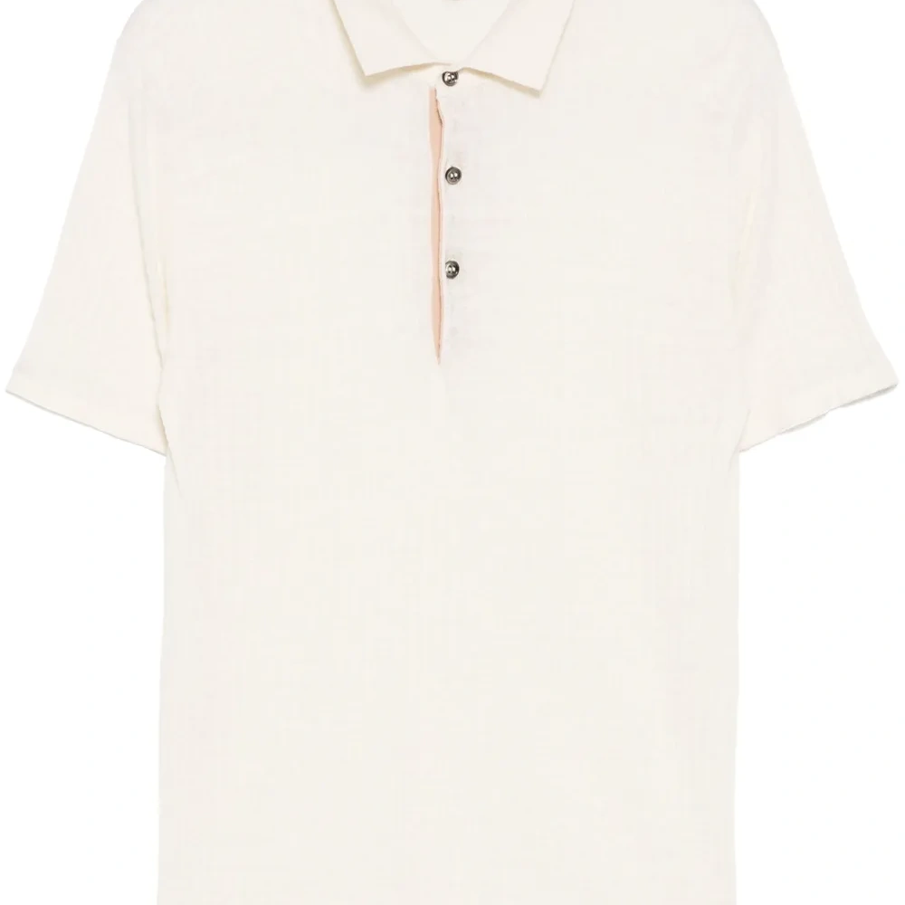 Рубашка поло в рубчик